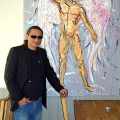 Georgi Kostadinov Gekos 2012, with the painting Archangel Michael.